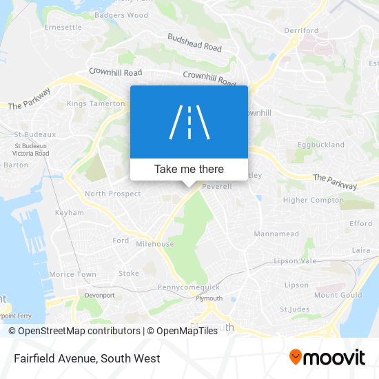 Fairfield Avenue map