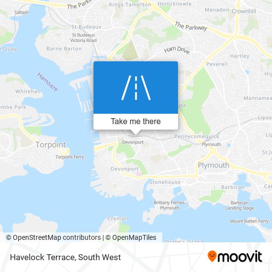 Havelock Terrace map