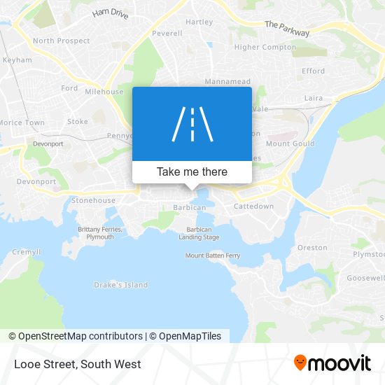 Looe Street map