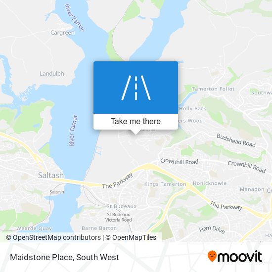 Maidstone Place map