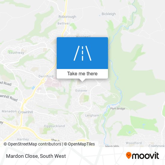 Mardon Close map