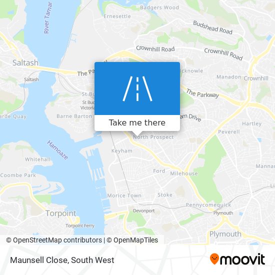 Maunsell Close map