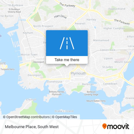 Melbourne Place map