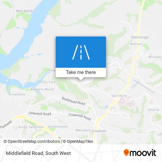 Middlefield Road map