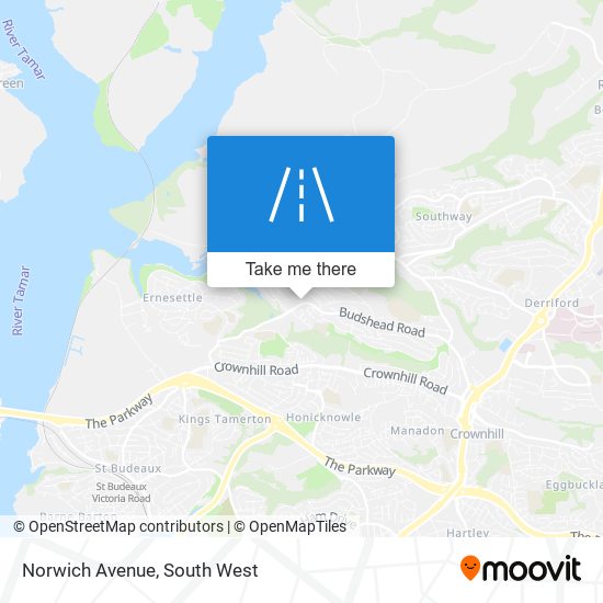 Norwich Avenue map