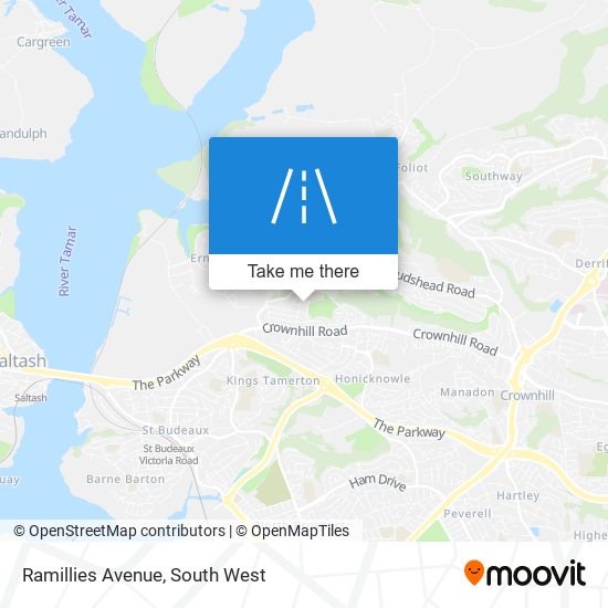 Ramillies Avenue map