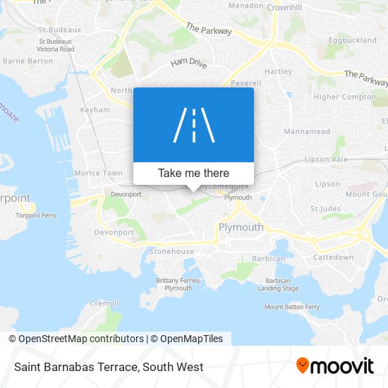 Saint Barnabas Terrace map