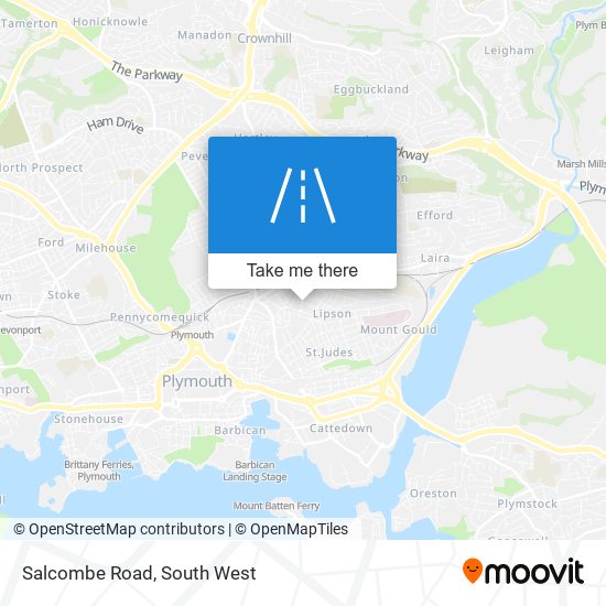 Salcombe Road map