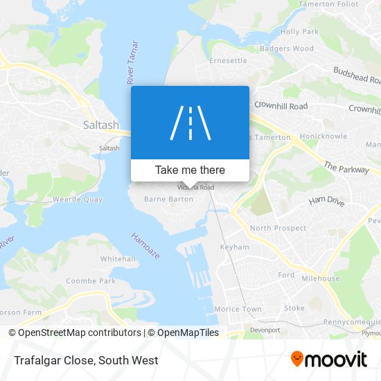 Trafalgar Close map