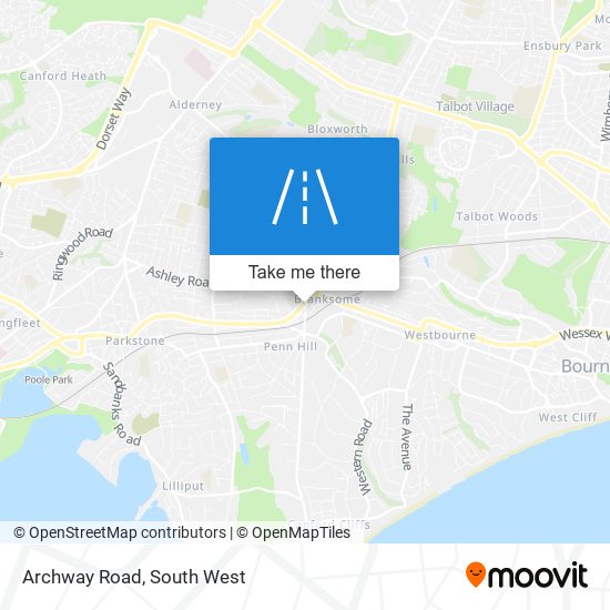 Archway Road map