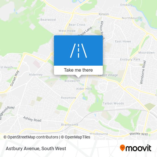 Astbury Avenue map