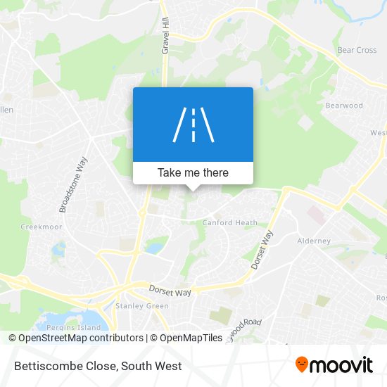 Bettiscombe Close map