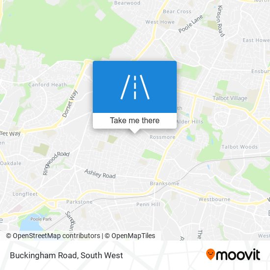 Buckingham Road map