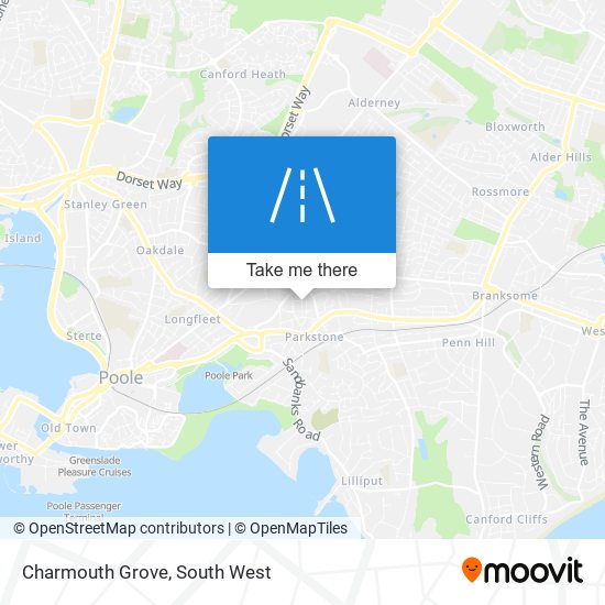 Charmouth Grove map