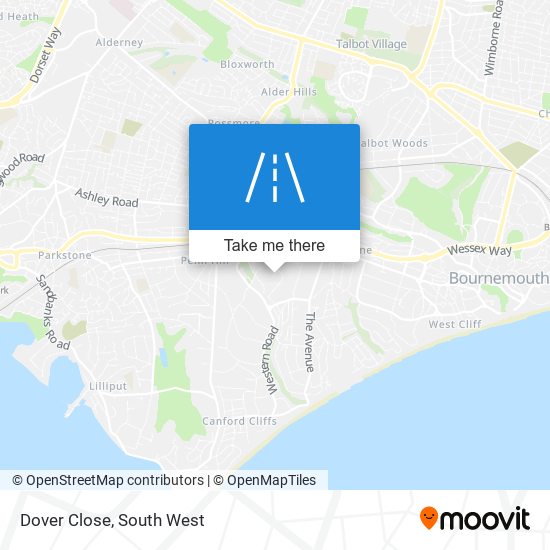 Dover Close map