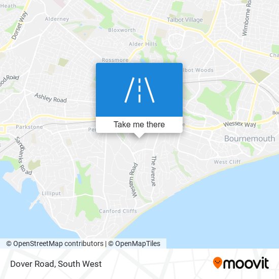 Dover Road map