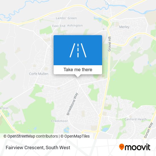 Fairview Crescent map