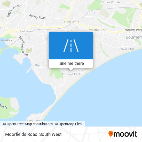Moorfields Road map