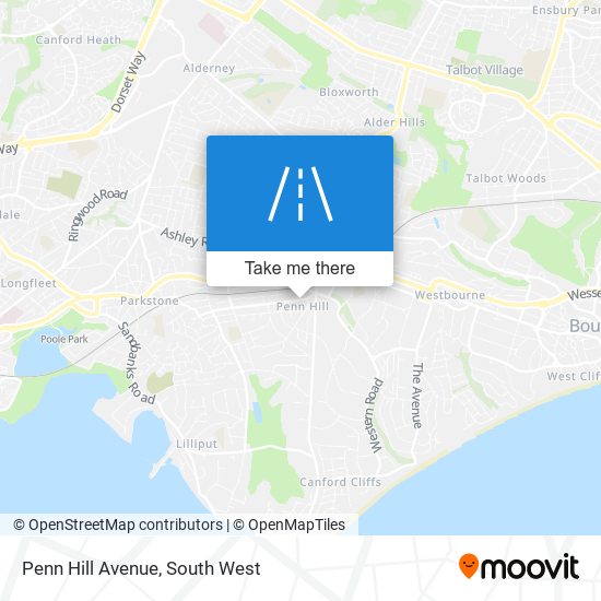 How to get to Penn Hill Avenue, Poole by bus or train?