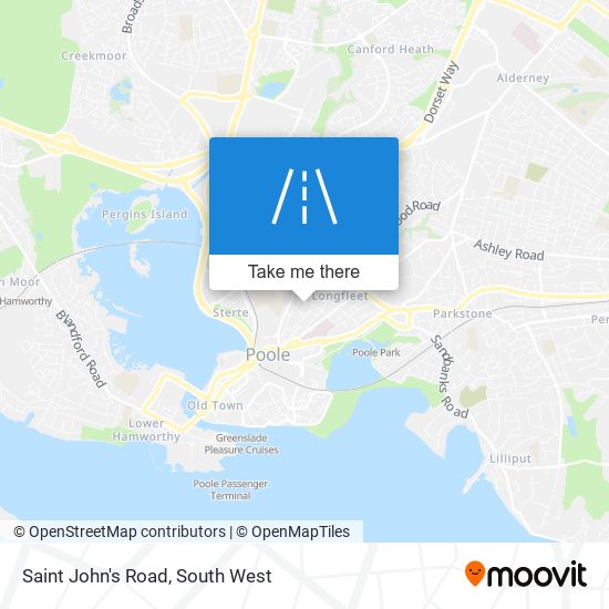 Saint John's Road map