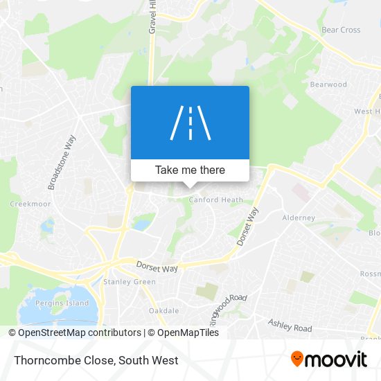 Thorncombe Close map