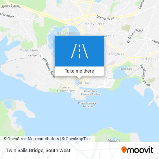 Twin Sails Bridge map