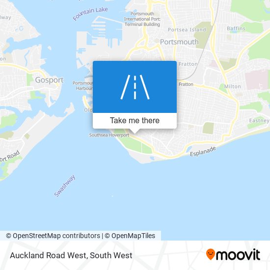 Auckland Road West map