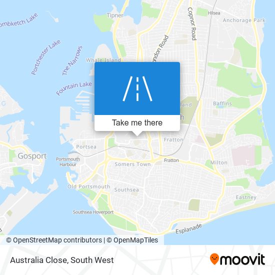 Australia Close map