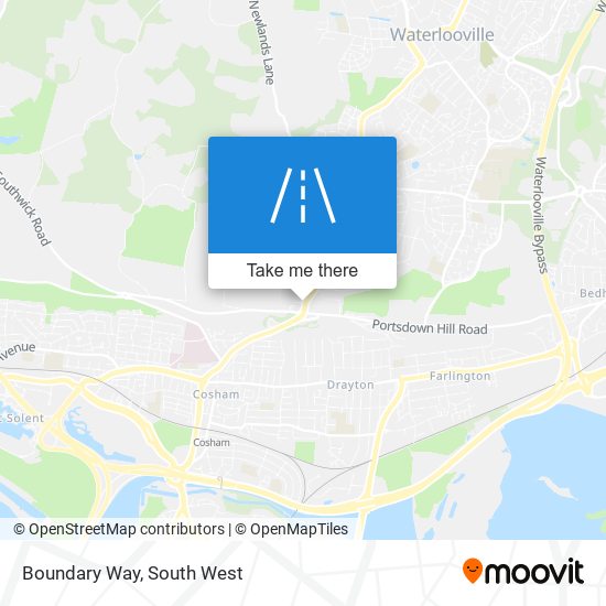 Boundary Way map