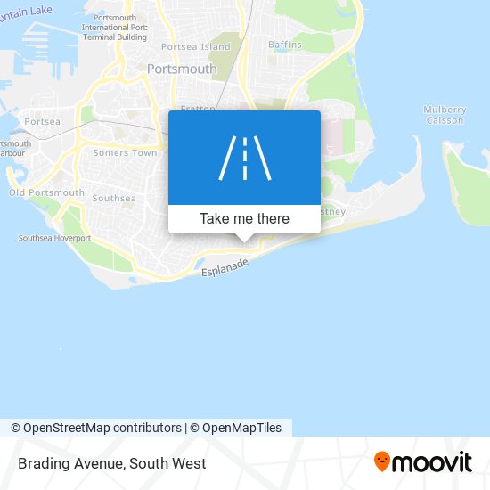 Brading Avenue map