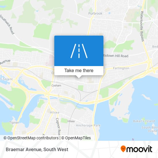 Braemar Avenue map