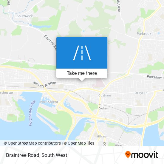 Braintree Road map