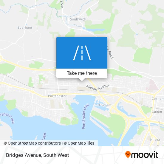 Bridges Avenue map