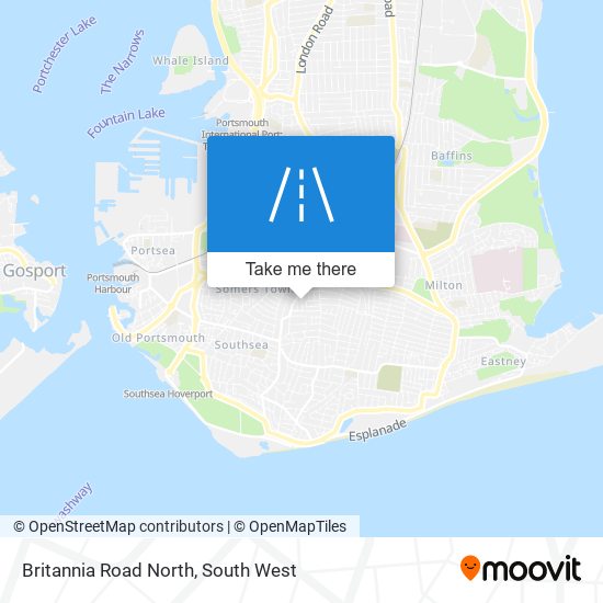 Britannia Road North map