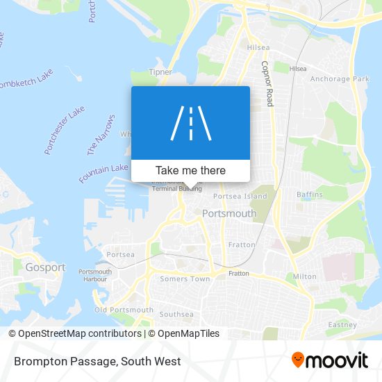Brompton Passage map