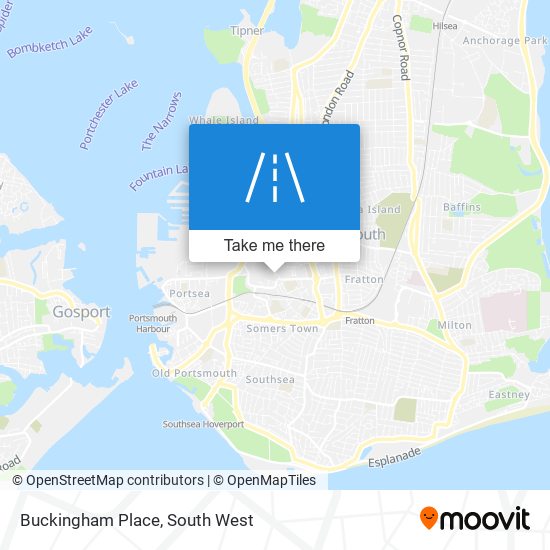 Buckingham Place map