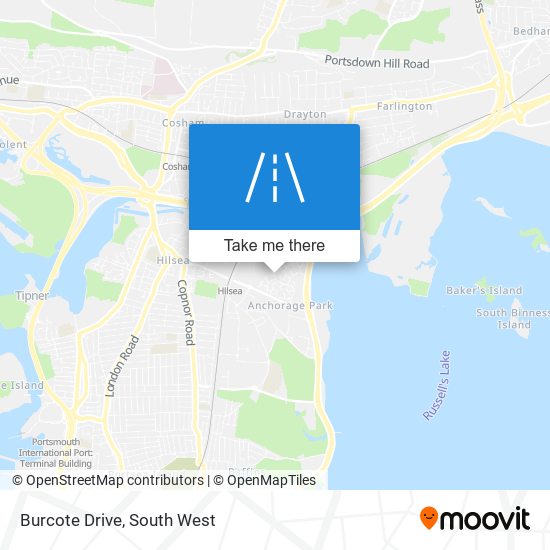 Burcote Drive map