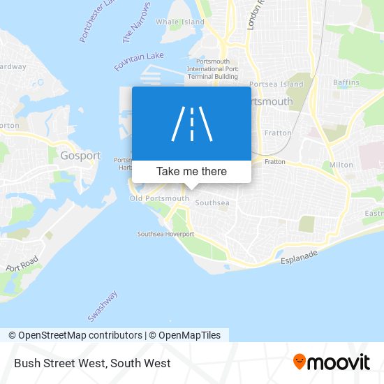 Bush Street West map