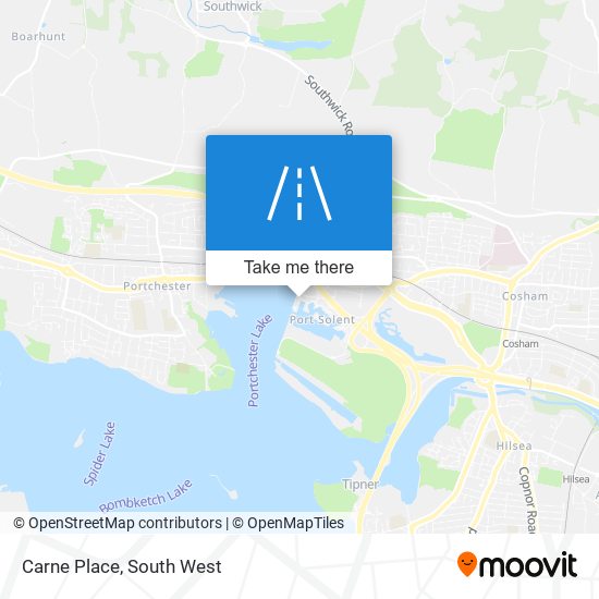Carne Place map