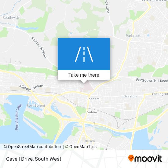 Cavell Drive map