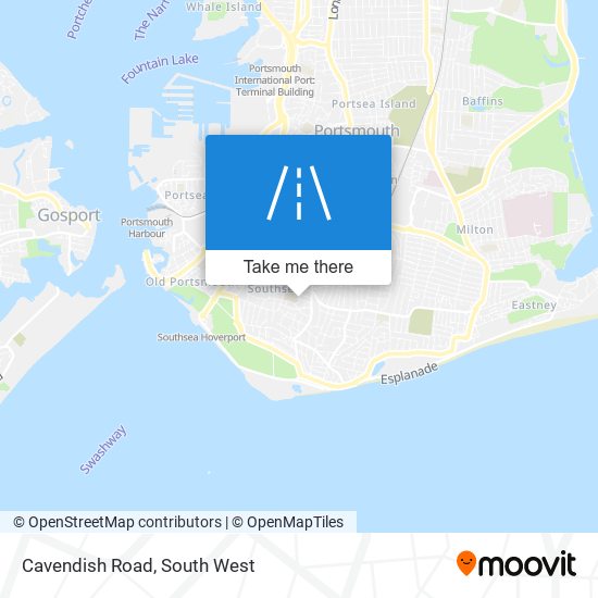 Cavendish Road map