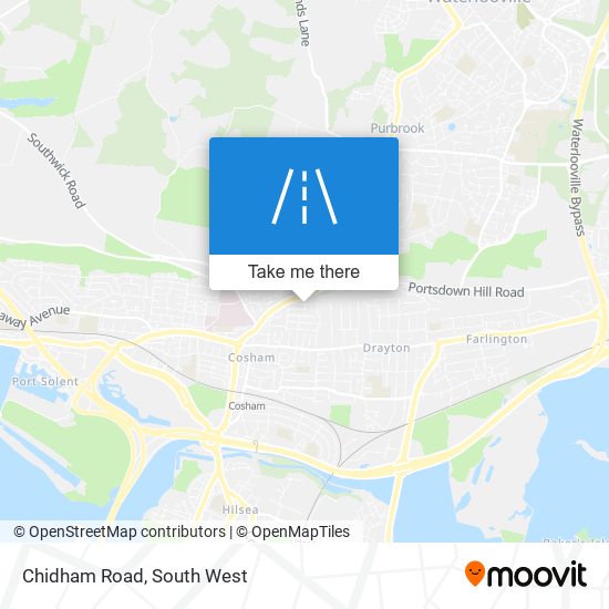 Chidham Road map