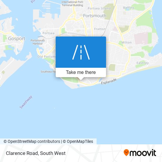 Clarence Road map