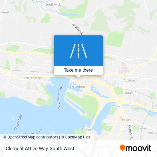 Clement Attlee Way map