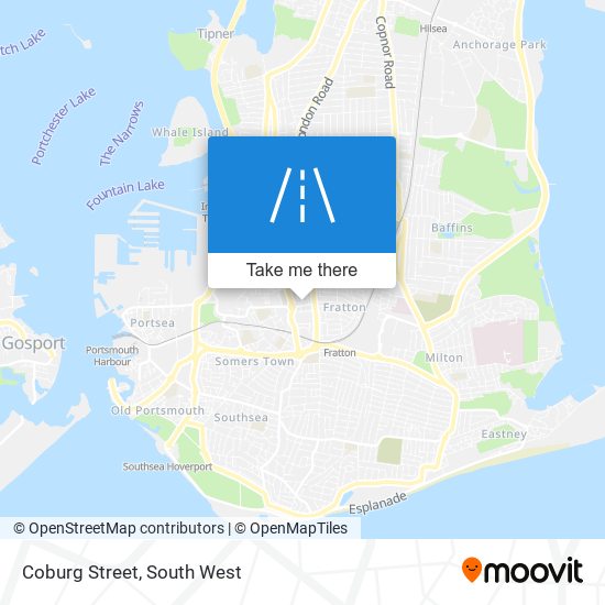 Coburg Street map