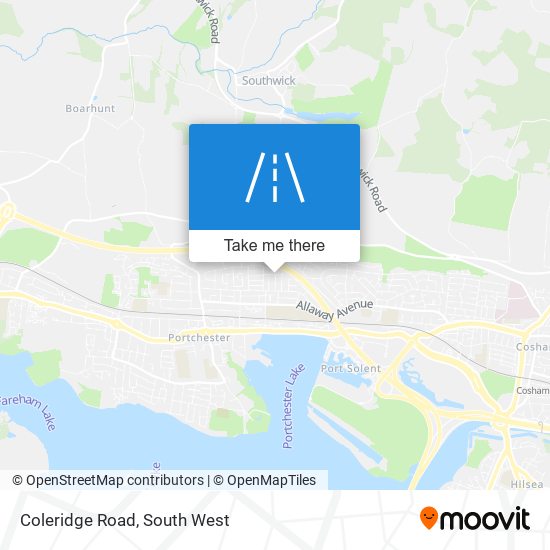 Coleridge Road map