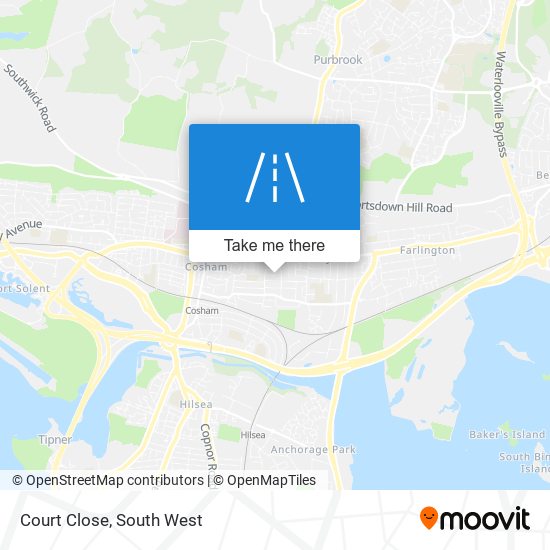 Court Close map