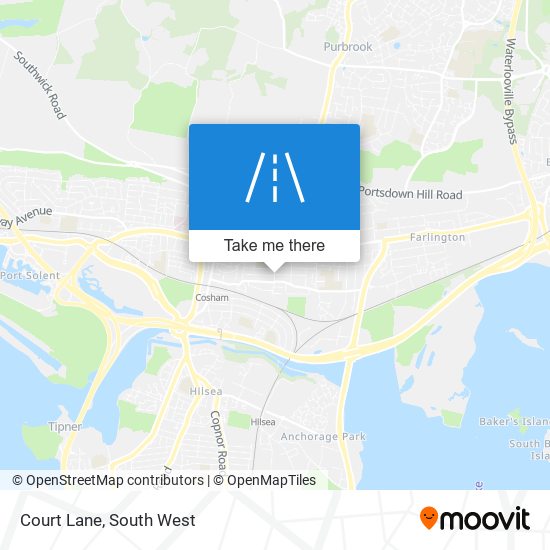 Court Lane map