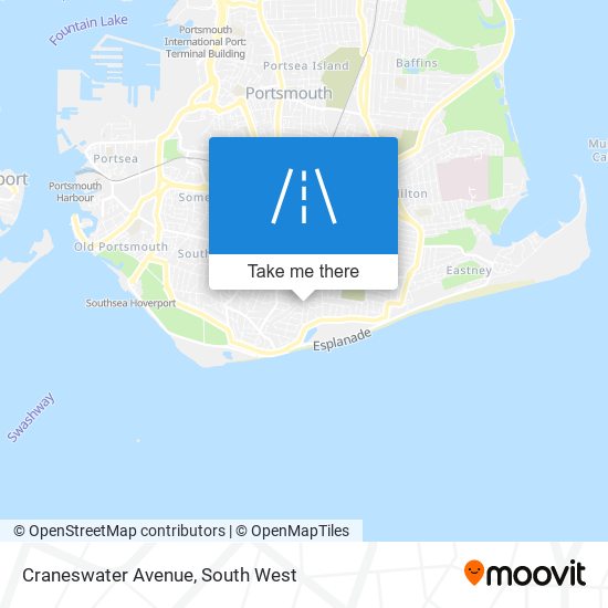 Craneswater Avenue map