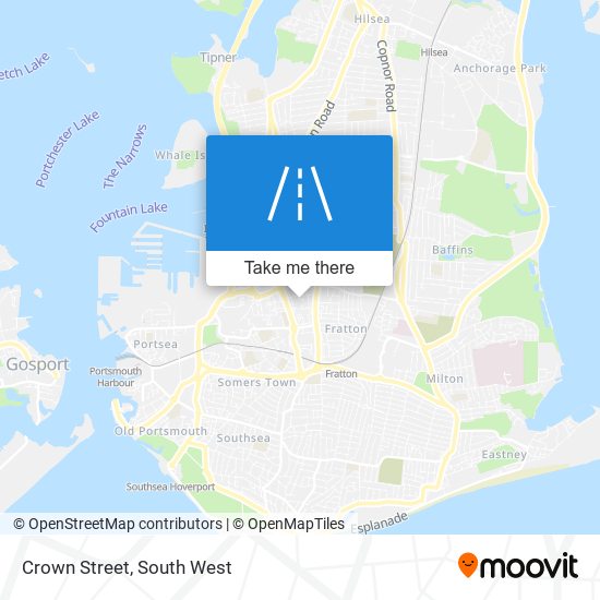 Crown Street map